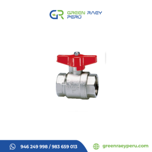 llave esférica cromada para jardín