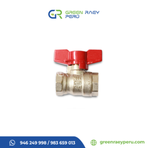 llave esférica cromada para jardín