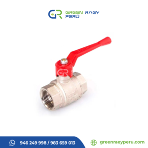 llave esférica cromada para jardín