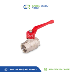 llave esférica cromada para jardín